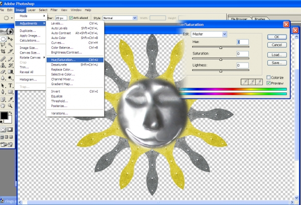 Creation of Sun Medallion: Step 6